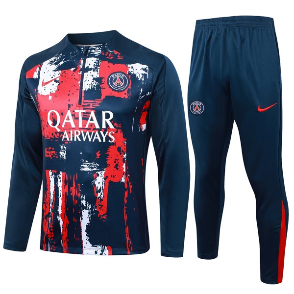 Felpa Allenamento PSG 24/25 Rosso Blu 3